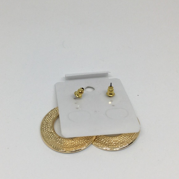 3for $15 NWT Blue and gold circle Fashion earrings - Picture 2 of 2